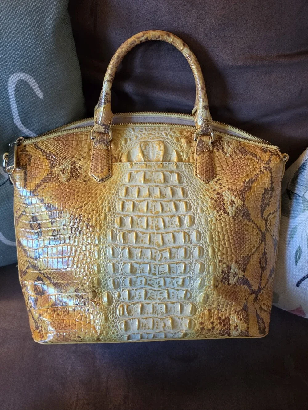 Brahmin Large Duxbury Satchel Marigold